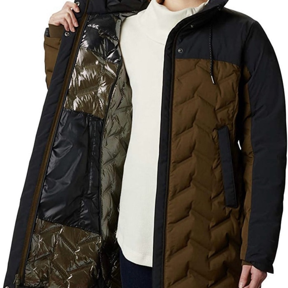 Columbia Black and Brown Puffer Jacket